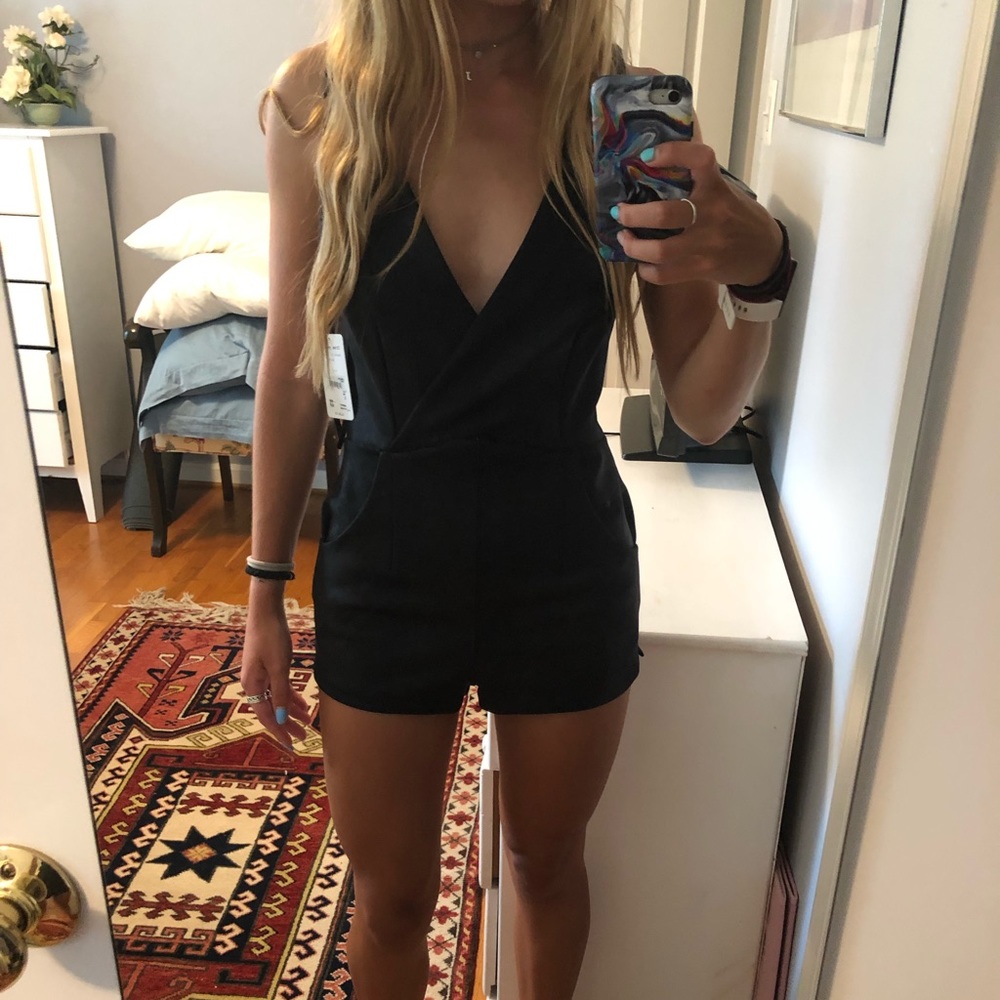 Free people black romper